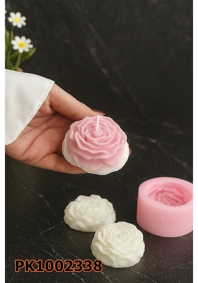 Pk1002338 - Silikon Kalıp Mum Kalıbı Şakayık Küçük