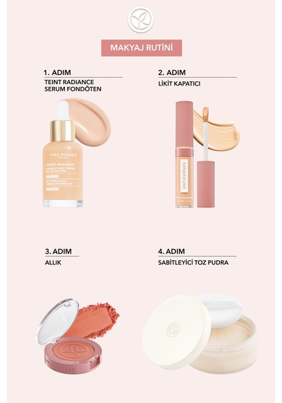 Yves Rocher Sabitleyici Toz Pudra-vegan-8.5g-70328 Pembe Bej