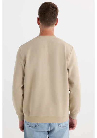 Tudors Unisex Oversize Geniş Kesim Pamuklu Yumuşak Dokulu İçi Polarlı Baskılı Bej Sweatshirt-37297 Bej Tudors Unisex Oversize Geniş Kesim Pamuklu Yumuşak Dokulu İçi Polarlı Baskılı Bej Sweatshirt-37297 Bej