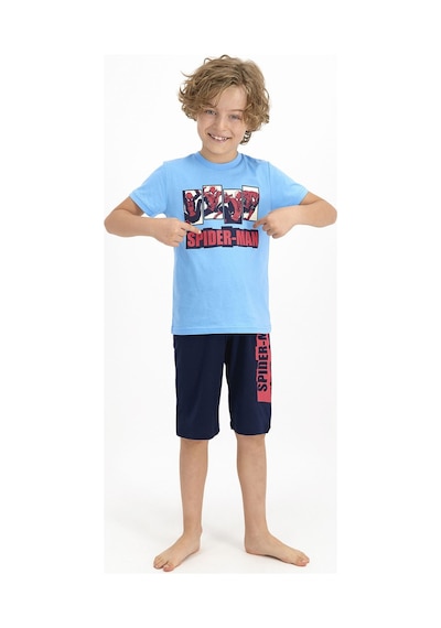 Marvel Spider-man Marvel Spider-man Lisanslı Mavi Erkek Çocuk Kapri Takım