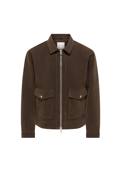 Only & Sons Jack Jones Only&sons Erkek Kahve Süet Ceket 22038798 Kahverengi