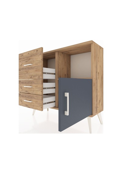 Arges Şifonyer Tek Raflı 3 Çekmeceli Tek Kapaklı 88x30x80 Çam-antrasit/çam Antrasit/çam Arges Şifonyer Tek Raflı 3 Çekmeceli Tek Kapaklı 88x30x80 Çam-antrasit/çam Antrasit/çam