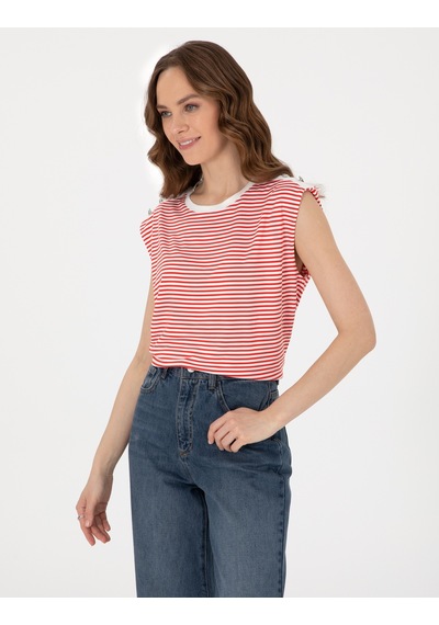 Pierre Cardin Kadın Kırmızı Tişört 50307130-vr030
