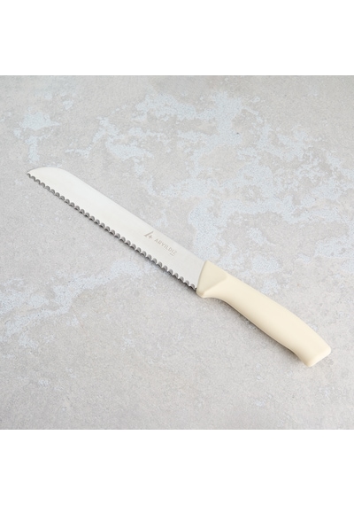 Aryıldız Rexa Tırtıklı Ekmek Bıçak Krem 19 Cm Renkli