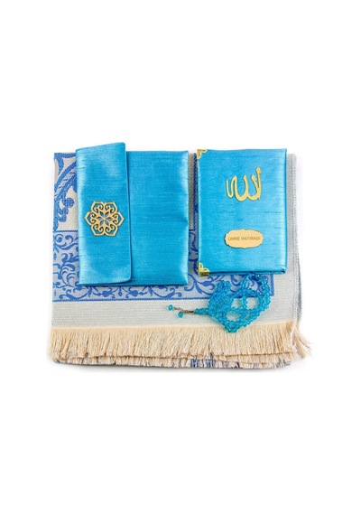 Şantuk Kumaş Kaplı Yasin Kitabı - Çanta Boy - Isme Özel Plakalı - N11.3084