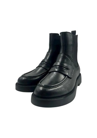 Kemal Tanca 877 2085 Kadın Hakiki Deri Bot Siyah Deri