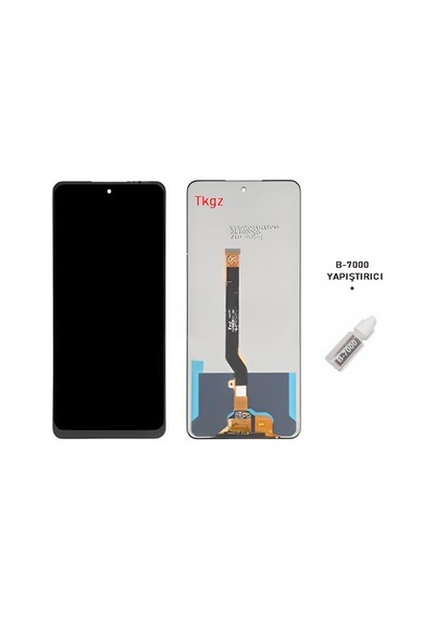 Tkgz Tecno Spark 8t Lcd Ekran Dokunmatik Service Pack Lcd + B-7000
