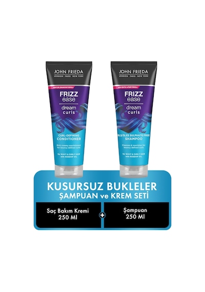 John Frieda Frizz Ease Dream Curls Kusursuz Bukle Şampuanı 250 ML + Maske 250 ML