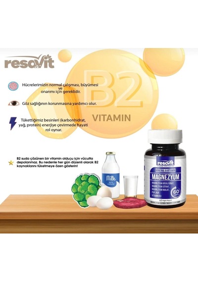 Resavit 2 X Magnezyum 3 Lü Form Bisglisinat-sitrat-malat