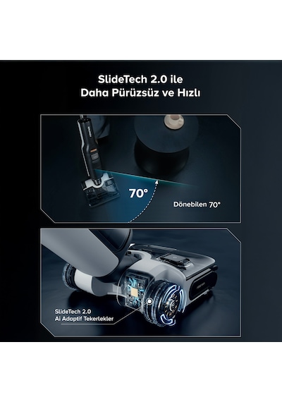 Roborock F25 ACE Islak Kuru Akıllı Dikey Şarjlı Süpürge