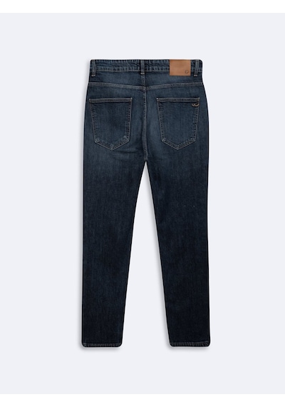 LTB Renar Tapered Slim Orta Bel Dark İndigo Jean Pantolon