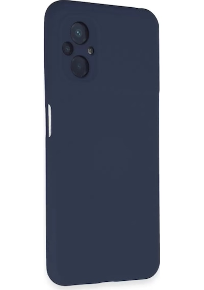 Newface Xiaomi Poco M5 Kılıf Nano İçi Kadife Silikon - Lacivert