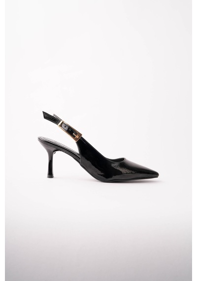 Esatsani Siyah Rugan Sivri Burun 9 Cm Topuklu Ponci Stiletto Kadın Ayakkabı Siyah Rugan Esatsani Siyah Rugan Sivri Burun 9 Cm Topuklu Ponci Stiletto Kadın Ayakkabı Siyah Rugan
