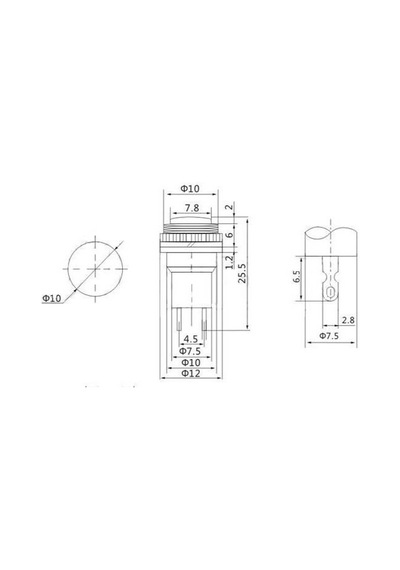 Ic-179 Buton Ø10mm Ds-316 Sarı