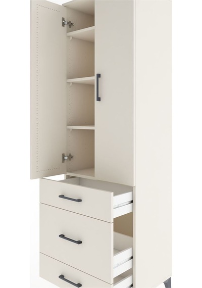 Hyperion Dolap 4 Raflı 3 Çekmeceli 2 Kapaklı 60x44x195 Aytaşı-aytaşı Aytası
