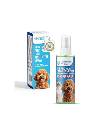 Healthonmed Köpek Ve Kedi Deri & Tüy Koruyucu Sprey Doğal Vegan Formül, Kene Ve Pireye Karşı Etkili, Kaşınt