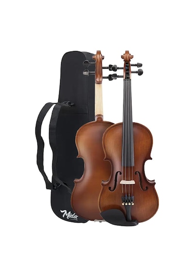 Midex LMA - 544TYS 1/2 Profesyonel Keman 2 / 4 Çocuk Kemanı 8 - 10 Yaş (Yastık Susturucu Yedek Tel Çanta Yay Reçine Metod)