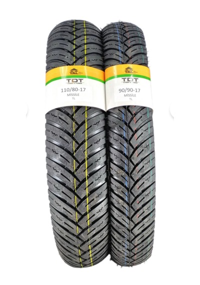 Tdt Tyres 110/80-17 Ve 90/90-17 Lastik Takımı Tl Tubeless - Dubleks