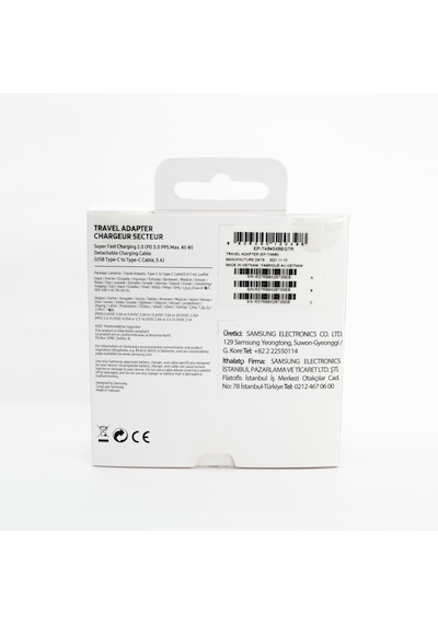 Samsung Uyumlu Galaxy S20 Ultra FastCharging 45W Type-C Şarj Aleti Siyah