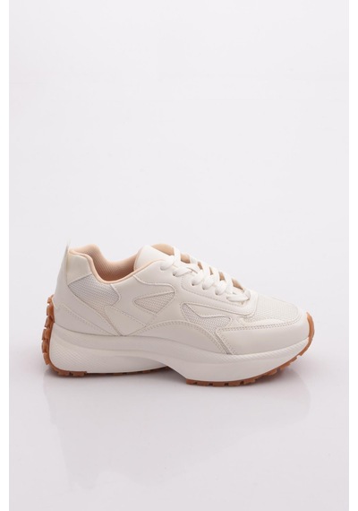 Dgn 83144 Kadin Sneaker Ayakkabi Beyaz