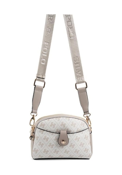 Silver Polo Sp1144 Kadın Çapraz Çanta Monogram Bej-kum