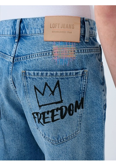 LOFT Baggy Fit Erkek Şort Lf2039640 Q1.v1 Denim