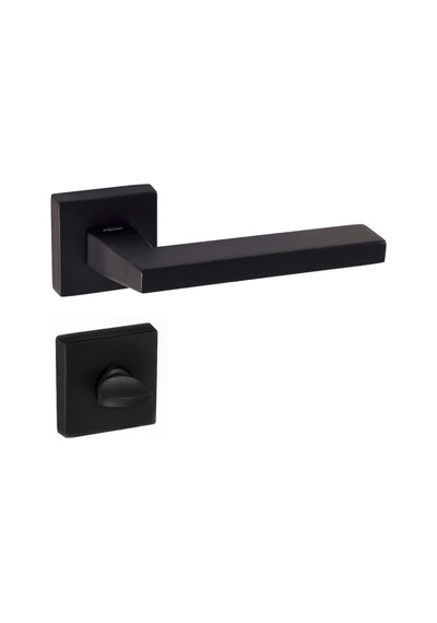 Doğanlar Parma Mat Siyah Rozetli Kapı Kolu Takım-wc Kol Pk001dgn0104 Renkli
