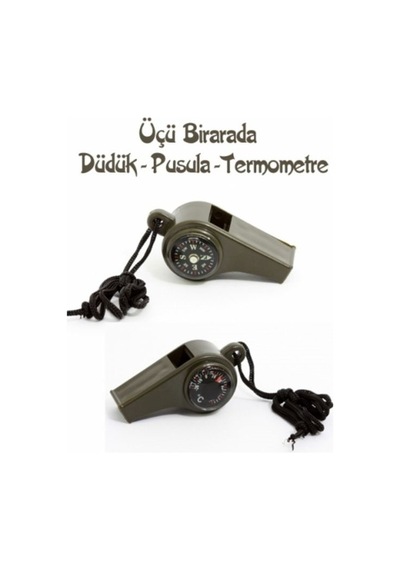 Pusulalı Termometreli Düdük - Askılı Düdük
