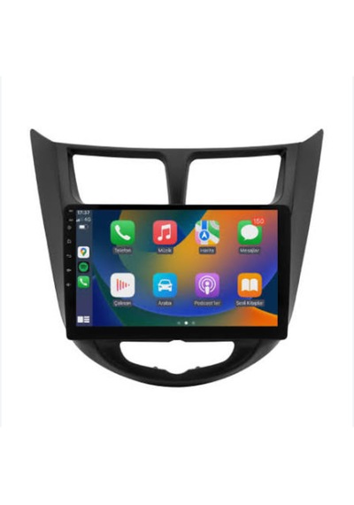 Foxus Hyundaı Accent Blue 2011+ 4gb Ram 64gb Hafıza Android Dokunmatik Ekran Oto Teyp - Carplay Wifi Gps Bluetooth Kamera Destekli Oem