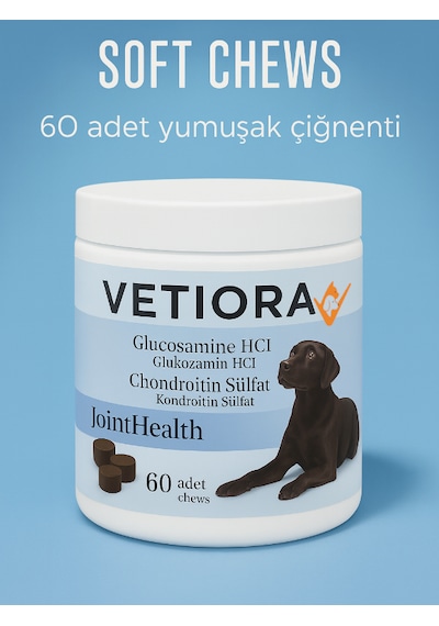 Köpek Kas Ve Eklem Güçlendirici Glukozamin, Kondroitin, Msm, Hyaluronik, Ödül Formunda 150 Gr