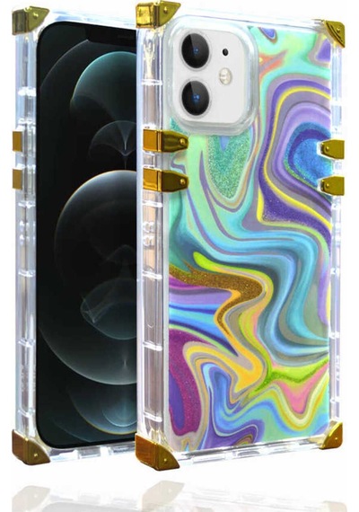 Apple Uyumlu iPhone 12 Kılıf Zore Ples Kapak Mavi
