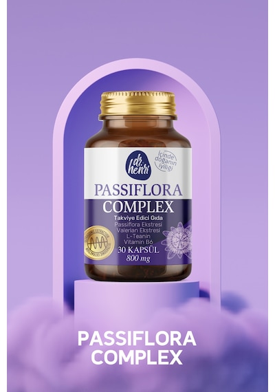 Passıflora Complex Passıflora, Valerıan, L-teanın Ve Vıtamın B6 30 Kapsül