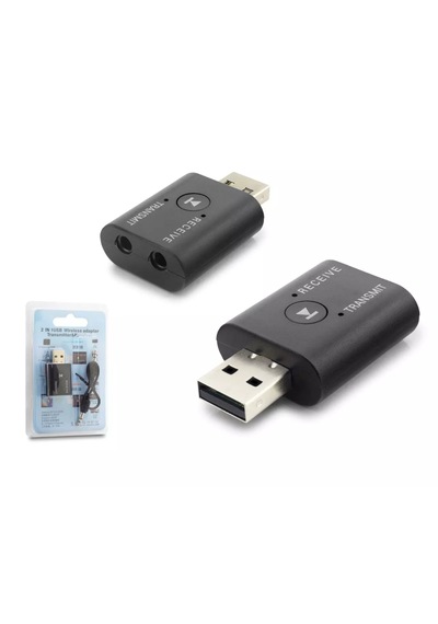 Usb Bluetooth 5.0 2in1 Ses Adaptörü Rx & Tx Alıcı Ve Verici Hub