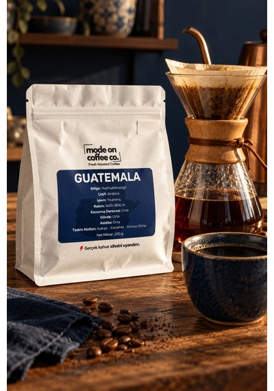 Guatemala Huehuetenango Filtre Ve Espresso Kahve 200 Gr %100 Arabica Yıkanmış