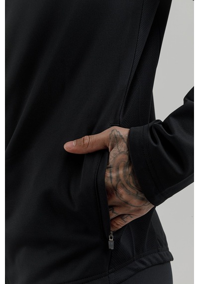 Airlife Power 22 Cr Line Tam Boy Fermuarlı Erkek Kapüşonlu Sweatshirt Siyah