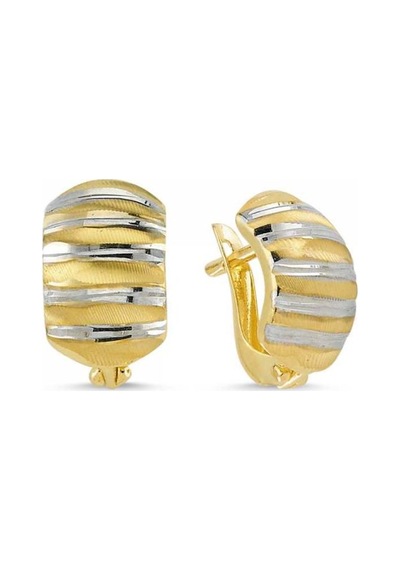 Sembolgold 14 Ayar Altın J Desenli Küpe 1.57 Gr