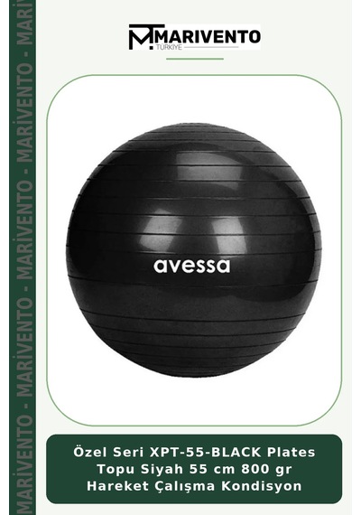Özel Seri Xpt-55-black Plates Topu Siyah 55 Cm 800 Gr Hareket Çalışma Kondisyon