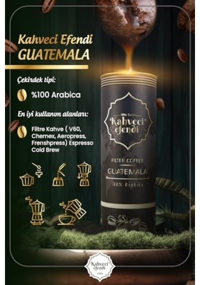 Efendi Guatemala Filtre Kahve Premium Teneke Kutu 150 Gr S
