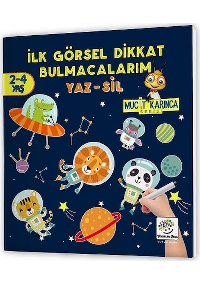 2-4 Yaş Mucit Karınca Yaz-Sil Kitaplar-2