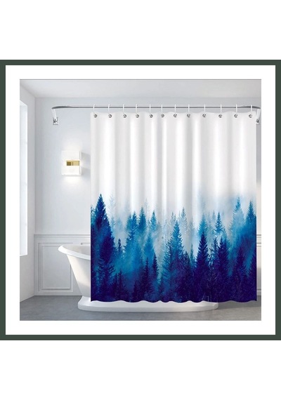 Bezos 180x180 Banyo Perdesi Nhr Çok Renkli