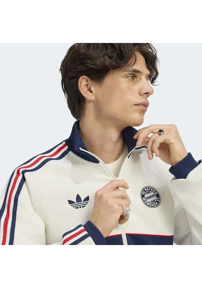Adidas Kg2241 Fcb Og2 Tt Erkek Eşofman Üstü Bej