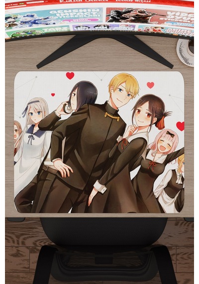 Kaguya Sama Anime V4 - 48x40 Xl Gaming Kauçuk Kaymaz Taban Mouse Pad Fare Altlığı