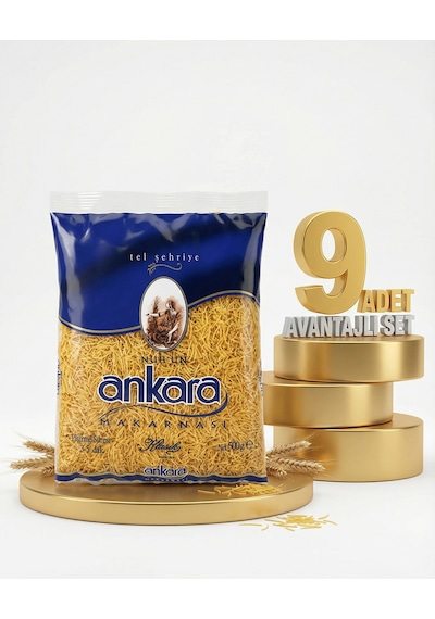 Ankara Makarna Tel Şehriye 9x500 Gr