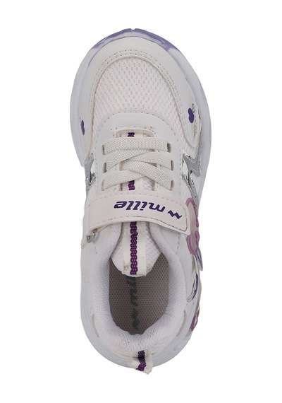 Mille PAOLINO IN Çocuk  Beyaz / Mor Sneaker