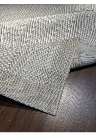 Mess Modern Dekoratif Yumuşak Dokulu Sisal Halı 3939 Krem Vizon Çok Renkli