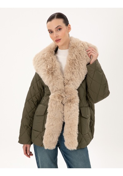 Pierre Cardin Kadın Haki Mont 50290325-vr027 Haki