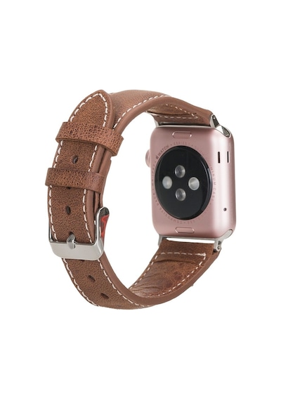 Apple Watch Uyumlu Deri Kordon 42-44-45mm Nm1-as2 Taba