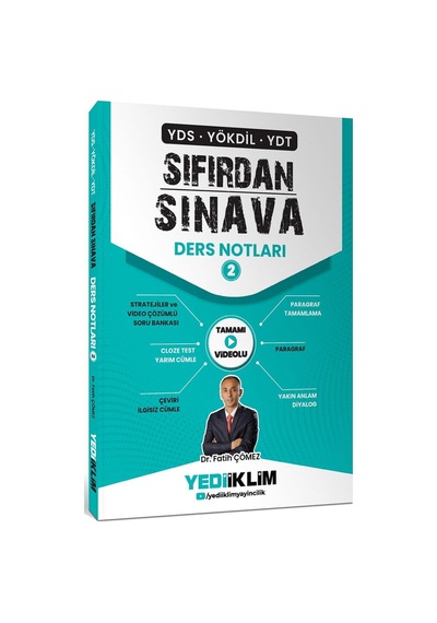 Yds Yökdil Ydt Sıfırdan Sınava Hepsi Videolu Ders Notları 2. Kitap-fatih Çömez