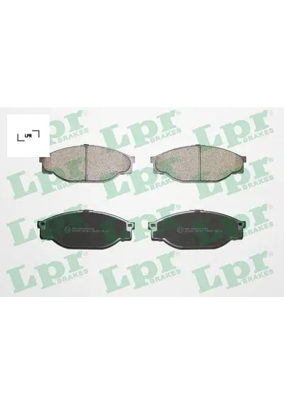Ön Fren Balata Toyota Hılux 2.4l 2l-t Ln85 Ln145 4x2 90-04 / Hıace 2.4l 2l Lh112 Lh114 89- Lpr 0446535020/ 0446535320