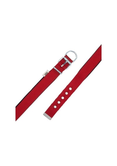 Doggie Comfort Dokuma Köpek Boyun Tasması Medium Kırmızı 3x42-50 Cm Çok Renkli